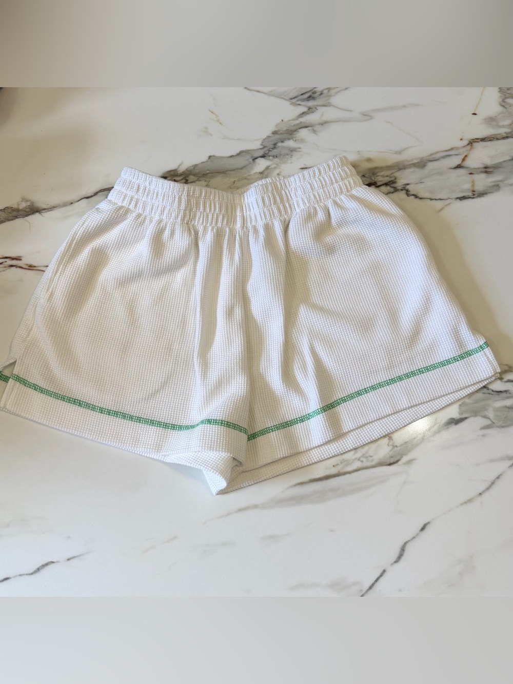 Waffle Knit Long Sleeve Shorts Set - Picture 5 of 7